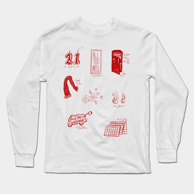 All Too Well (10 minute version) Sticker Pack Long Sleeve T-Shirt by okjenna